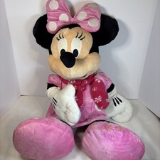 BIG Minnie Mouse Plush 25" Plush Mickey Mouse Clubhouse Pink Dress, Polka Dots