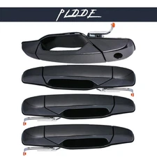 4pcs Front+Rear Left+Right Black Exterior Door Handles Fit Chevy/GMC/Cadillac