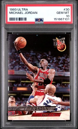 1993 Ultra #30 Michael Jordan HOF GOAT Chicago Bulls PSA 10 GEM MINT
