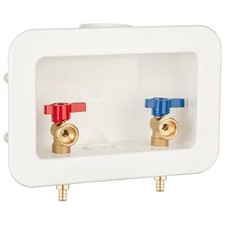1 Piece Washing Machine Outlet Box 1/2 inch PEX-B Crimp with 2 inch Central D...