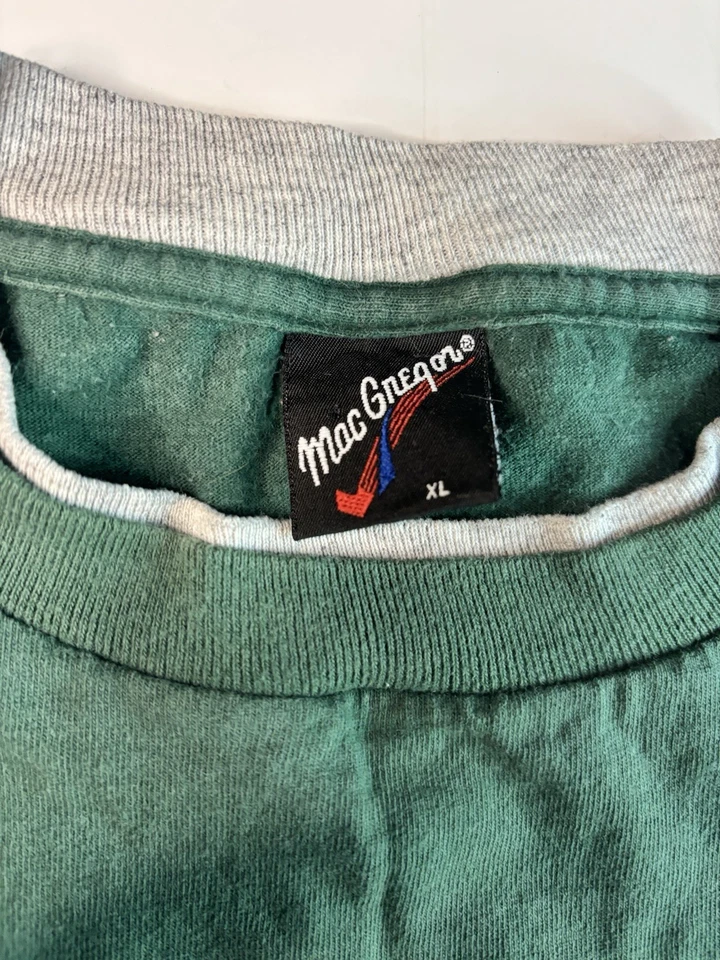 Camiseta de Colección MacGregor Verde Doble Cuello Gris Timbre De Colección XL, X-Grande Foto 3 de 4