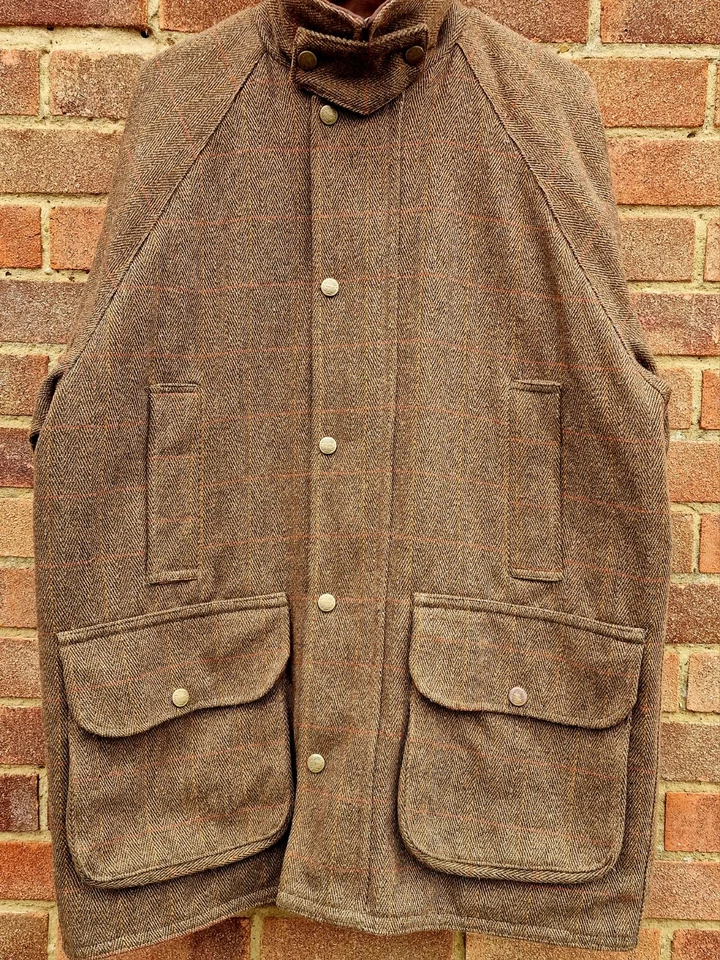 ❤️ HOGGS OF FIFE Tweed/Wool Mix Teflon Pro Shooting Country Hunting Field Coat  - Image 3 of 4