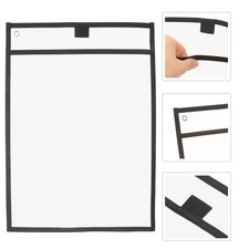 6 PCS Reusable Dry Erasable Pockets Write Wipe PVC Sewing Bag Erase