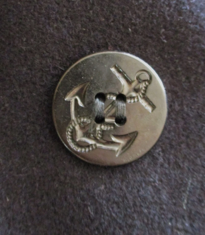 Abrigo Chaquetón Lana Negro Azul Marino EE. UU. Monterey Club Años 60 De Colección 42 Foto 3 de 4