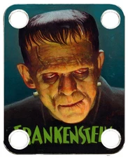 Neckplate fit Electric Guitar Graphic  PJ Bass Strat Tele Frankenstein Color 1