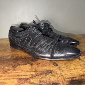 Vintage 90s Gino Rossi Weekend Leather Shoes Men 11M Olive Green Distressed Beat Green Leather Upper Dress Shoes for Men for sale | eBay main image 4