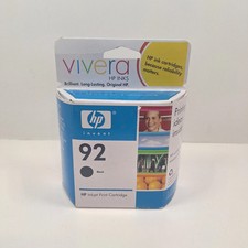 New  Genuine HP 92 BLACK Ink Cartridge C9362WN Exp 04/2008