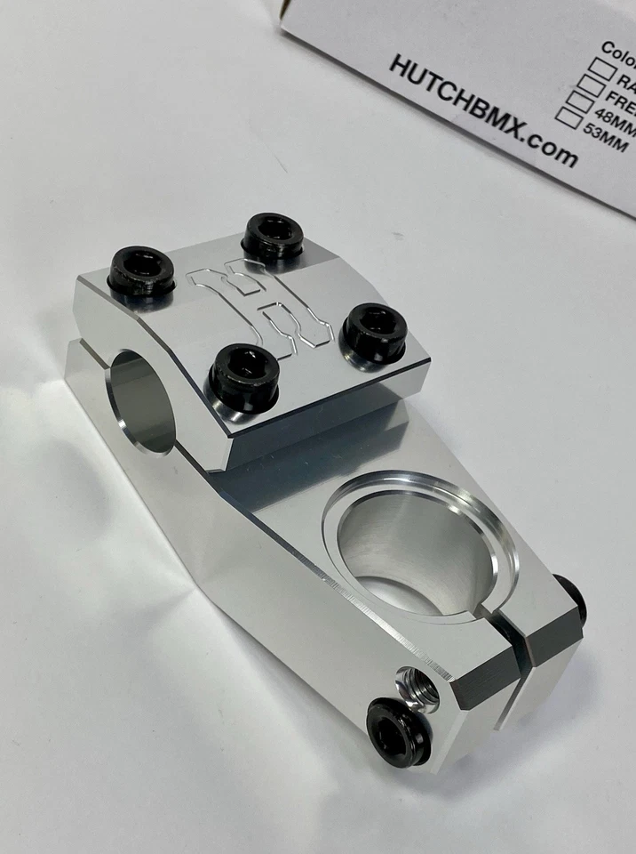 Vástago CNC Hutch 53 mm carga superior pulido sin rosca nueva escuela BMX Western H truco Foto 4 de 4