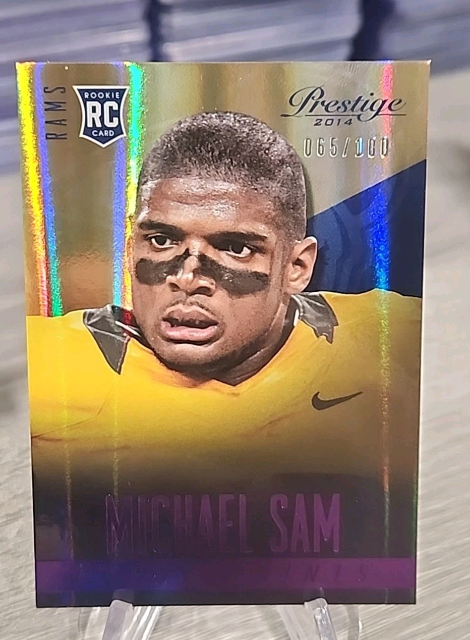 Michael Sam Panini Prestige #272 Extra Points Purple