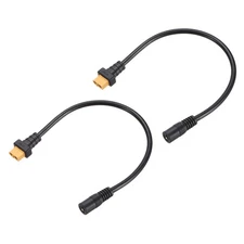 2 Pcs XT60 Adapter Cable, XT60 Female to DC5525 Female 5.5 x 2.5mm