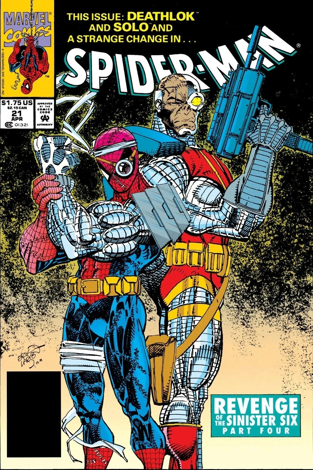 Spider-Man Deathlok 21 Comic Book Cover POSTER PRINT 16"x24" wall art home decor
