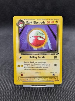 Pokémon Karte Dunkle Elektrode Team Rocket 34/82 WOTC LP/Bespielt 