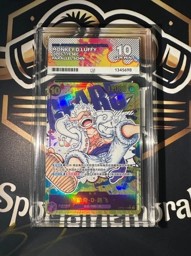 One Piece TCG OP05-119 Monkey D. Luffy Gear 5 Parallel SEC Chinese ACE 10