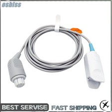 Compatible GE-Datex Ohmeda OXY-F4-N 3m 10pin Adult Finger Clip Spo2 Sensor Probe