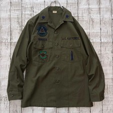 US Air Force OG-507 Utility Shirt 15.5x33 Olive Green 1983 Long Sleeve