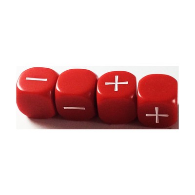 Grey Ghost Fudge Fudge Dice - Player's Pack (Red) (4) NM