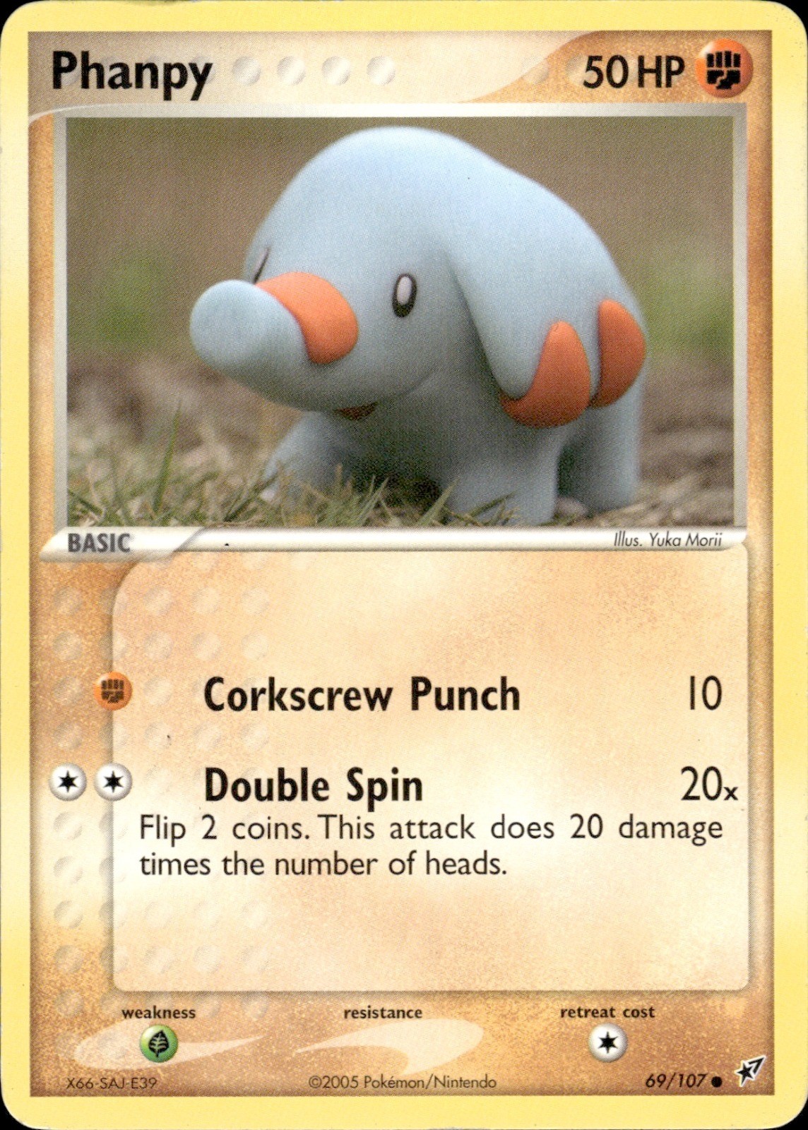 Phanpy Common EX Deoxys 69/107 DMG