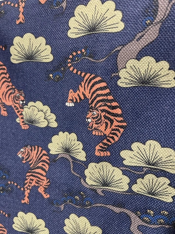 Tiger Print Throw Pillow Cover 17x17 | Asian Jungle Decorative - Image 2 of 3