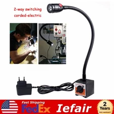 110V LED Magnetic Base Work Light Flexible Gooseneck Lathe for CNC Machine Lamp