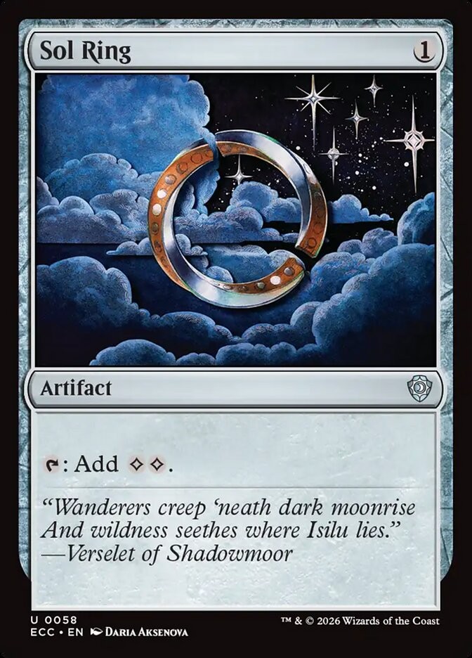 Sol Ring 58 NM Lorwyn Eclipsed Commander MTG