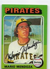 1975 Topps #457 Mario Mendoza - Pittsburgh Pirates NM-MT OR BETTER