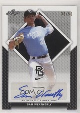2016 Leaf Perfect Game National Showcase Black 38/50 Sam Weatherly Auto 0w7