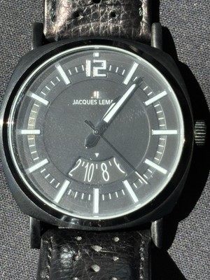 JACQUES LEMANS QUARZ HERREN UHR VINTAGE RAR 39MM SCHÖNER ZUSTAND LUGANO 1-1740