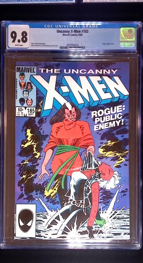 Uncanny X-Men #185, CGC 9.8, Marvel, 1984 Chris Claremont and John
