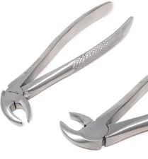 A2Z German Dental Extraction Forceps #MD3 Serrated Jaws - for Lower Incisors, Ca