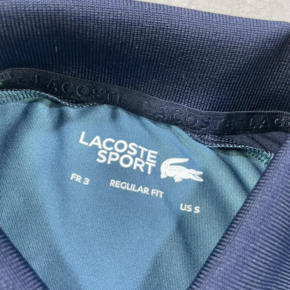 Lacoste Sport Miami Open 2025 Polo Shirt Mens Small Blue Navy Tennis Keep Dry - Image 4 of 4