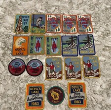 18 Vintage BSA Devils Lake WI Patch Lot-1967-...
