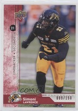 2018 Upper Deck CFL Red 9/150 Simoni Lawrence #11 2bu
