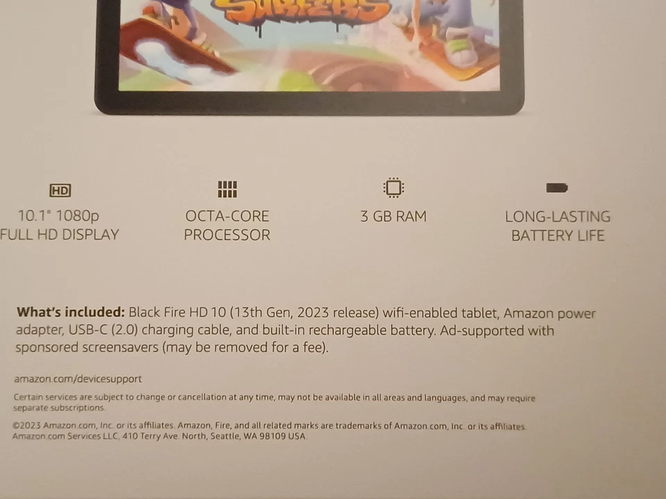Amazon Fire HD 10 (13ª Generación) 32 GB, Wi-Fi, 10.1" - Juego de 2 - Priority S&H Foto 3 de 3