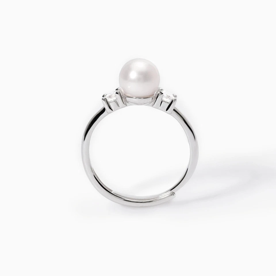 ANELLO DA DONNA MABINA MON CHERI CON PERLA E ZIRCONI IN ARGENTO 925 523283 - Immagine 3 di 4