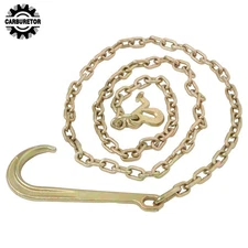 5/16 × 10 Feet Grade 70 Tow Chain 15" Mini J Hook Recovery Wrecker Axle