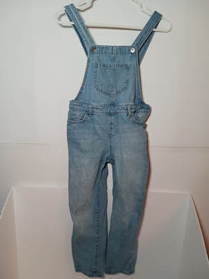 Childrens Place Denim Bib Overalls Girls Sz 10 Blue 100% Cotton