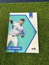 2026 ONIT UCLA Bruins Baseball #B-24 Will Gasparino Teal Parallel RC AZ1