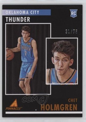 2022-23 Panini Chronicles Pinnacle Orange 31/75 Chet Holmgren #97 Rookie RC 0fo5