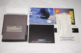 Nigel Mansell&rsquo;s World Championship Racing (Nintendo NES) poster completo reg CIB
