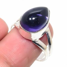 Purple Amethyst Gemstone Handmade 925 Sterling Silver All Size Ring For Gift