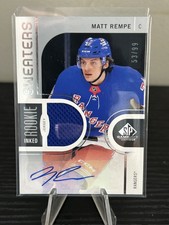 2024-25 SP Game Used #IRS-MR Matt Rempe Inked Rookie Sweaters #/99