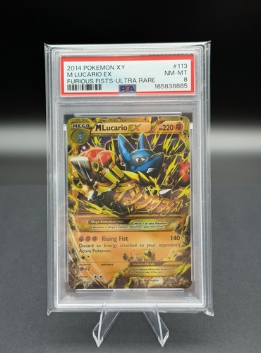 M Lucario-EX graded PSA 8 for sale on eBay