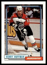 1992-93 Topps Kerry Huffman Quebec Nordiques #387