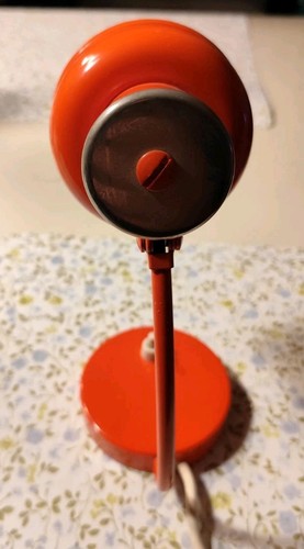 70er Schreibtischlampe Orange - Bild 3 von 3