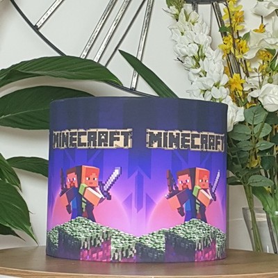 PIXELS Mine Craft Creeper Decken Trommel Lampenschirm 25cm/10''- Creeper