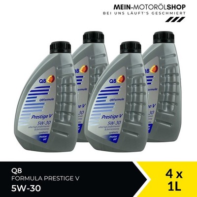 Q8 Formula Prestige V 5W-30 BMW LL-04 VW Fiat RN0700 RN0710 4x1 Liter = 4 Liter