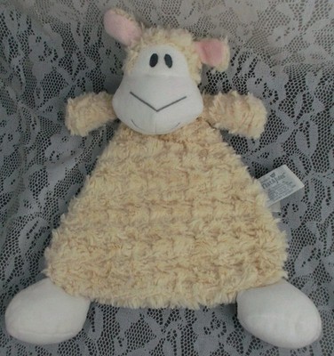 Nat & Jules Langley Lamb Cozies Security Blanket Baby Rattle 12'' Plush Lovey