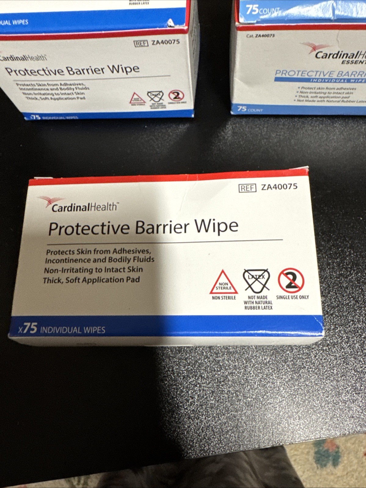 3 Boxes Cardinal Health Protective Barrier Wipes ZA40075