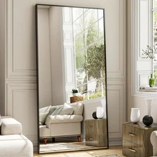 26"x71" Full Length Mirror, Adjustable Standing/Wall Mounted Floor Mirror for...
