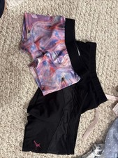 small girls gymnastics shorts 3 pack